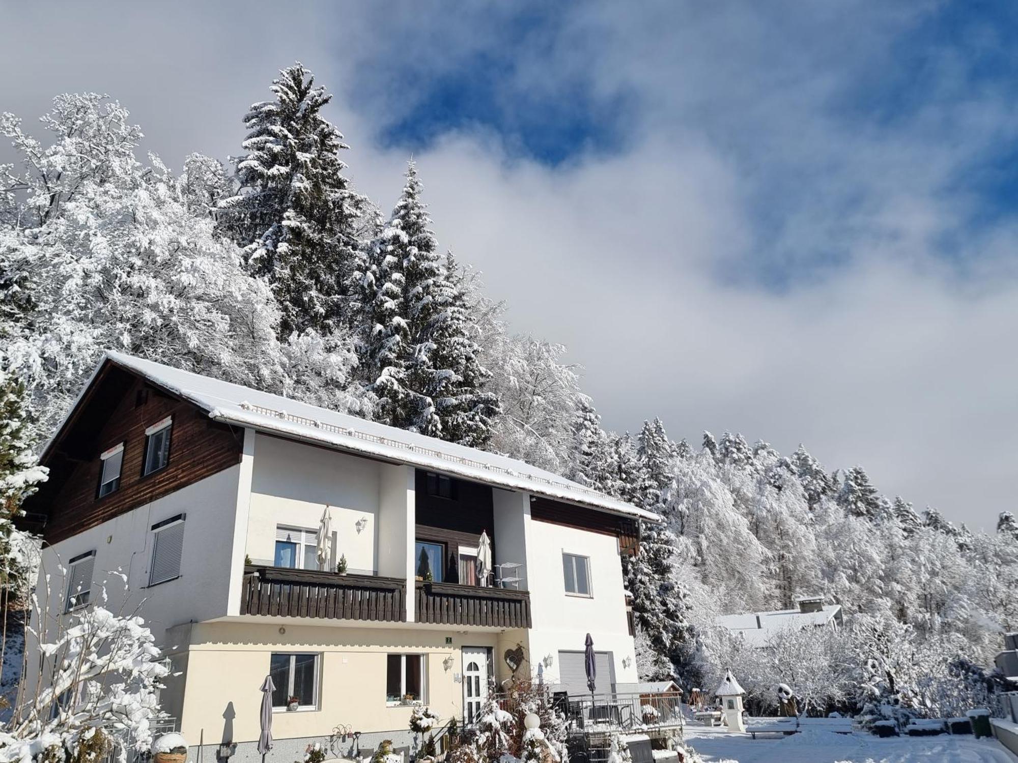 Ferienhaus Burgblick Treffen Exterior foto